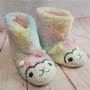 Rainbow Llama slippers 11/12
